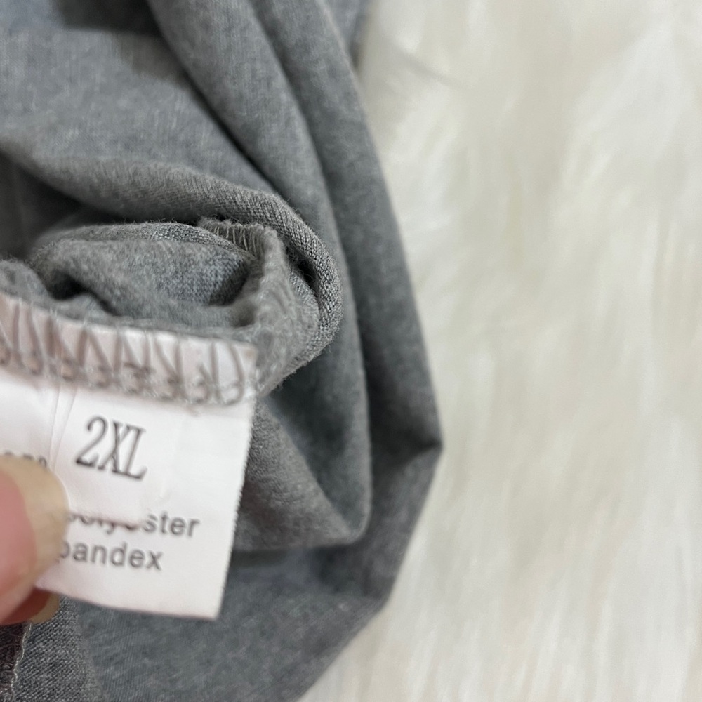 Holiday Gray Plus Size Graphic T-Shirt - Picture 5 of 7
